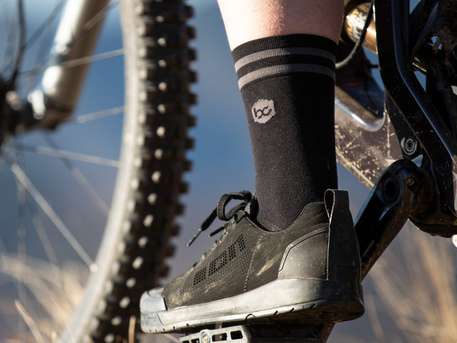 8" Bike Socks - black-grey/41-43