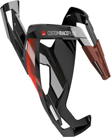 Elite Custom Race Plus Bottle Cage - black glossy-red/universal