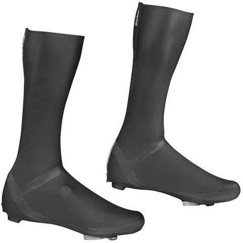 High Cuff Waterproof Aero Road Shoe Covers - black/42-43
