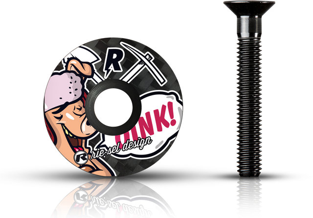 rie:sel Tapa Ahead stem:cap 1 1/8" Modelo 2020 - trail pig/1 1/8"