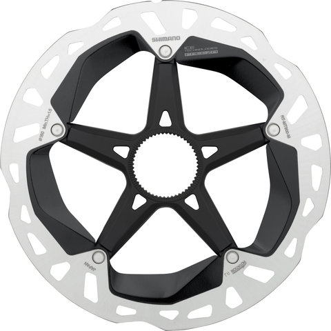 Disco de freno RT-MT900 Center Lock dentado externo para XTR - negro-plata/180 mm