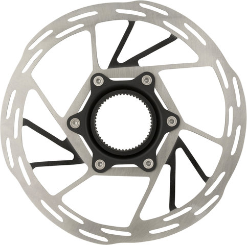 Paceline Rounded Center Lock Brake Rotor - black-silver/160 mm