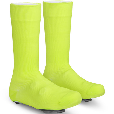 Flandrien Waterproof Knitted Road Shoe Covers - yellow hi-vis/42-44