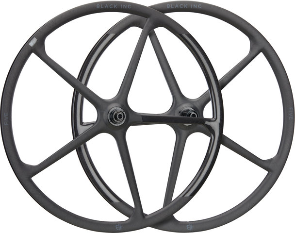 Black Inc Set de Roues en Carbone Five Disc Center Lock 28" - black/Set de 28" (avant 12x100 + arrière 12x142) Shimano