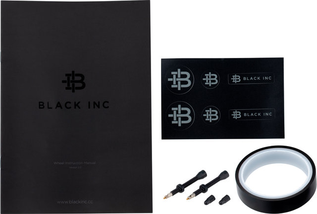 Black Inc Five Disc Center Lock Carbon 28" Laufradsatz - black/28" Satz (VR 12x100 + HR 12x142) Shimano