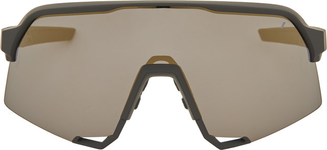 100% S3 Mirror Sports Glasses - soft tact black/soft gold mirror