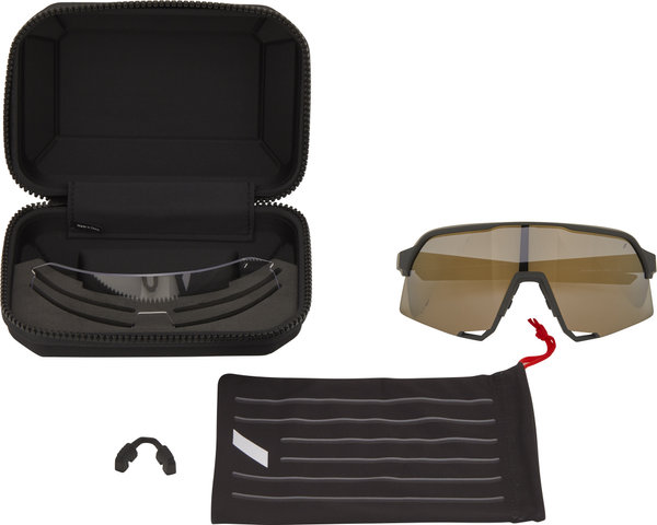 Gafas deportiva S3 Mirror - soft tact black/soft gold mirror