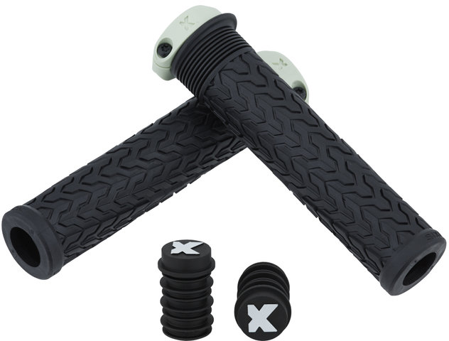 Sixpack Racing S-Trix PA Handlebar Grips - smoked green/143 mm