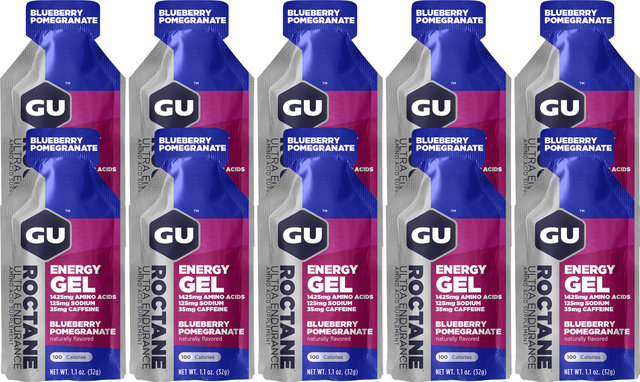 GU Energy Labs Roctane Energy Gel - 10 unidad - blueberry-pomegranate