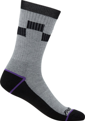 Fasthouse Clash Performance Crew Socks - heather gray/43 - 46