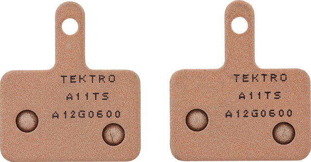 Tektro Pastillas de frenos A11TS para Auriga / Gemini SL / Dorado - universal/metal sinterizado