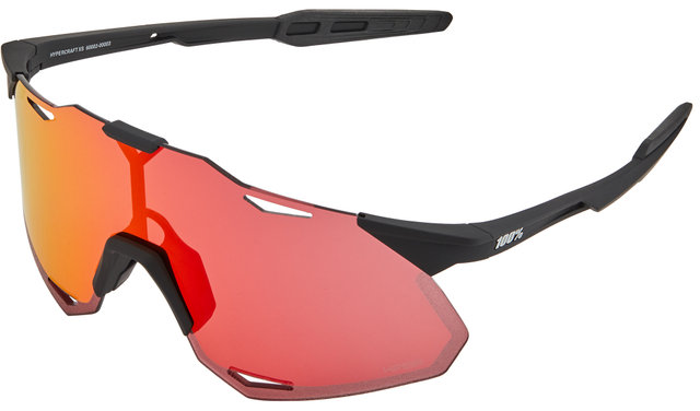 Hypercraft XS Hiper Sports Glasses - soft tact black/hiper red multilayer mirror
