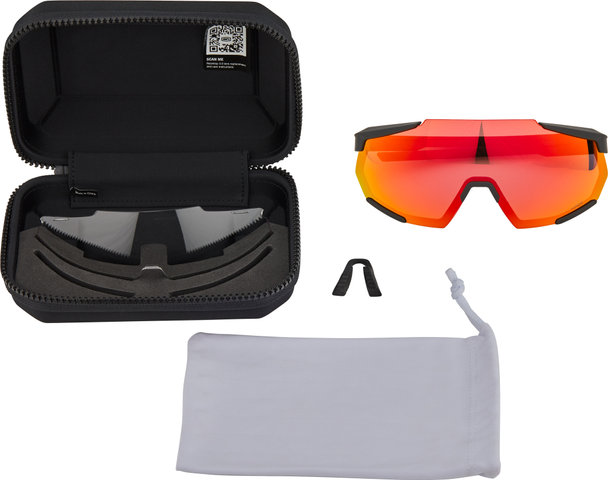 Lunettes de Sport Racetrap 3.0 Hiper - soft tact black/hiper red multilayer mirror