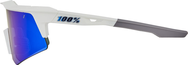 100% Lunettes de Sport Speedcraft XS Mirror - matte white/blue multilayer mirror