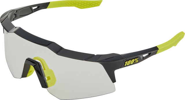 100% Speedcraft XS Photochromic Sports Glasses - gloss black/photochromic