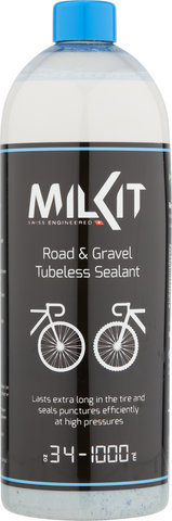 milKit Road & Gravel Tubeless Sealant Dichtmittel - universal/Flasche, 1 Liter