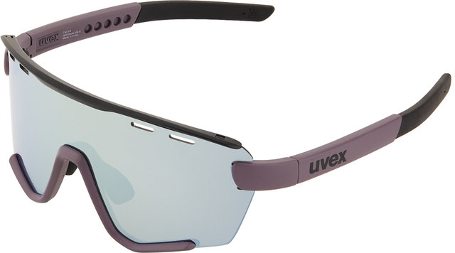 uvex Lunettes de Sport sportstyle 236 S en Set - plum-black mat/mirror silver