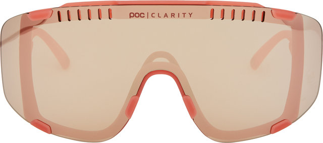 POC Devour Sportbrille - ammolite coral translucent/brown-silver mirror