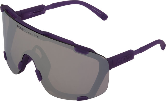 Devour Sports Glasses - sapphire purple translucent/violet-silver mirror