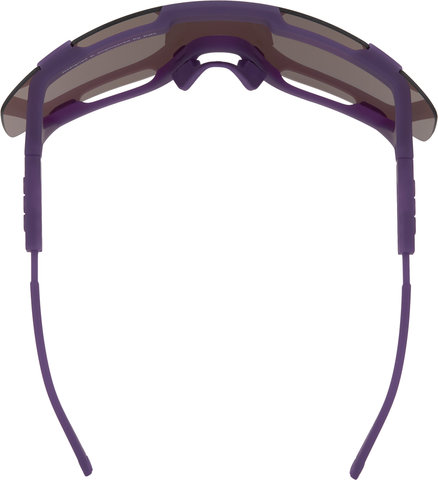 Devour Sports Glasses - sapphire purple translucent/violet-silver mirror