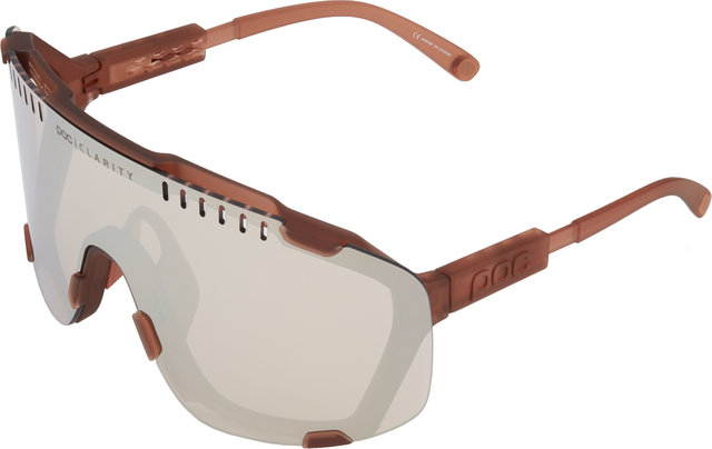 Devour Sports Glasses - himalayan salt translucent/brown-silver mirror