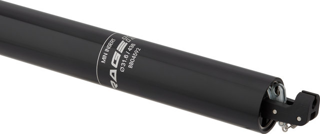 Kind Shock RAGE-iS 150 mm Sattelstütze - black/31,6 mm / 438 mm / SB 0 mm / ohne Remote