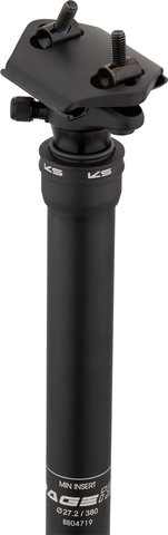 Kind Shock Tige de Selle RAGE-iS 65 mm - black/27,2 mm / 380 mm / SB 0 mm / sans télécommande