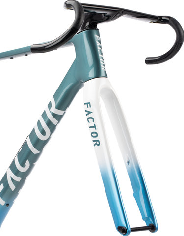 Factor SARANA Cyan Blue T47a Shimano Gravel Carbon 28" Rahmenkit - cyan blue | 28" | L | 51 mm