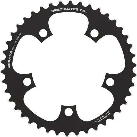 TA Kettenblatt Zephyr, 5-Arm, innen, 110 mm Lochkreis - schwarz/42 Zähne