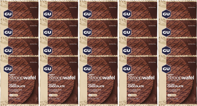 GU Energy Labs Stroopwafel energético - 20 unidades - salted chocolate