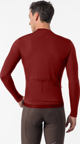 Castelli Espresso Thermal 2 L/S Trikot - garnet | S