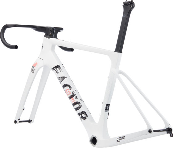 OSTRO Gravel V.A.M. Disc Carbon Rahmenkit - white grunge/54 cm