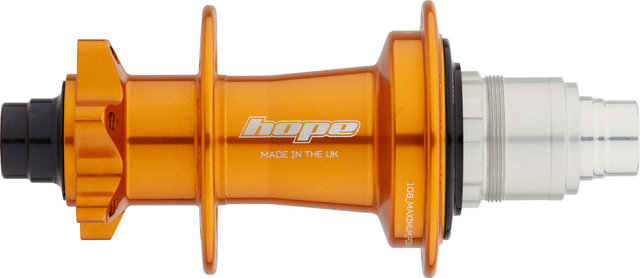 Hope Buje trasero Pro 5 DH Disc 6 agujeros con rueda libre de aluminio - naranja/12 x 157 mm / 32 Agujeros / SRAM XD