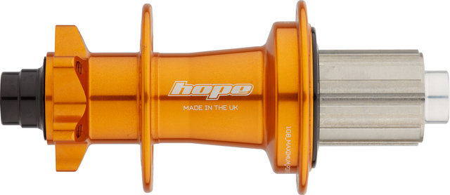 Hope Pro 5 DH Disc 6-Loch HR-Nabe mit Stahl-Freilauf - orange/12 x 157 mm / 32 Loch / Shimano