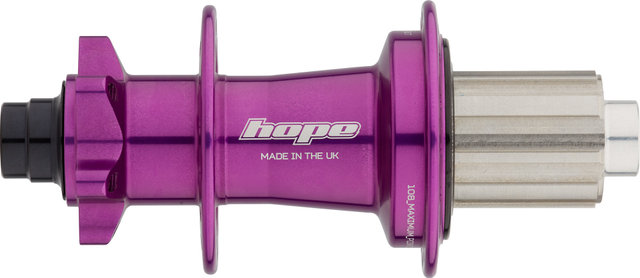 Hope Buje trasero Pro 5 DH Disc 6 agujeros con rueda libre de acero - purple/12 x 157 mm / 32 agujeros / Shimano