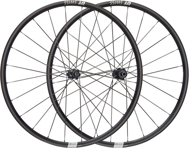 DT Swiss P 1800 SPLINE 23 Disc Center Lock 28" Laufradsatz - schwarz/28" Satz (VR 12x100 + HR 12x142) Shimano