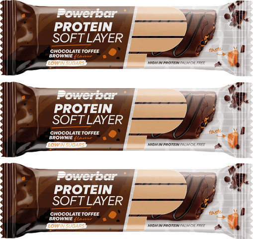 Barre Protéinée Protein Soft Layer - 3 pièces - DLC : 30.04.2024 - chocolate toffee-brownie/120 g