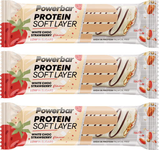 Protein Soft Layer Proteinriegel - 3 Stück MHD: 31.01.2024 - strawberry-white chocolate/120 g
