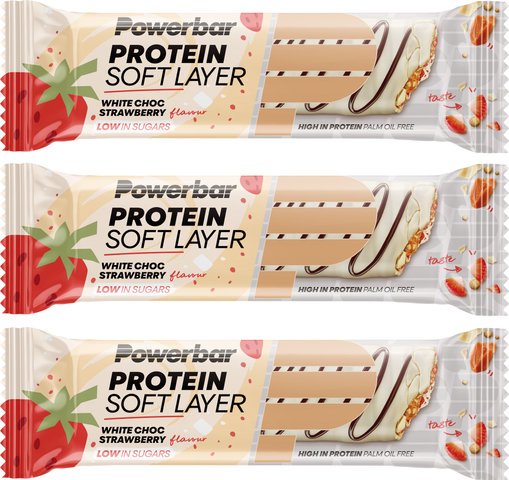 Soft Layer Protein Bar - 3 Pack BBD: 31.01.2024 - strawberry-white chocolate/120 g