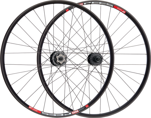 Juego de ruedas Urban Alivio Disc 6 agujeros DT Swiss 533D 28" - negro/28" set (RD 9x100 Dynamo + RT 10x135) Shimano