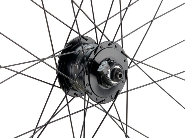 Juego de ruedas Urban Alivio Disc 6 agujeros DT Swiss 533D 28" - negro/28" set (RD 9x100 Dynamo + RT 10x135) Shimano