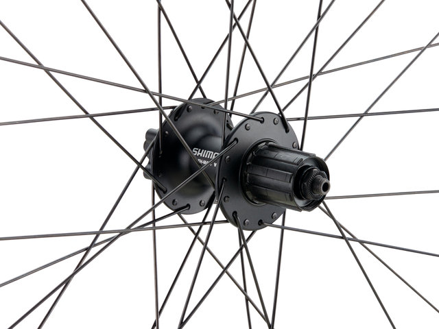 Juego de ruedas Urban Alivio Disc 6 agujeros DT Swiss 533D 28" - negro/28" set (RD 9x100 Dynamo + RT 10x135) Shimano