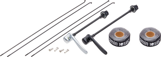 Juego de ruedas Urban Alivio Disc 6 agujeros DT Swiss 533D 28" - negro/28" set (RD 9x100 Dynamo + RT 10x135) Shimano