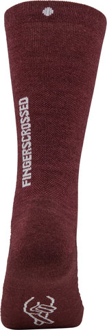 FINGERSCROSSED Light Merino Silk Socken - bordeaux/39-42