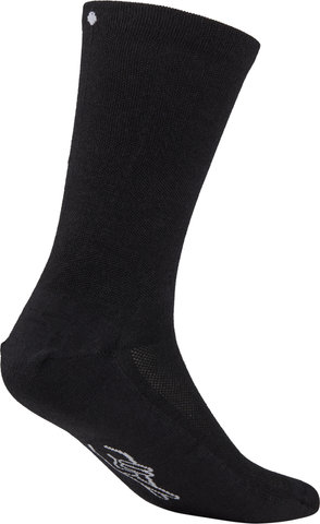 FINGERSCROSSED Chaussettes Light Merino Silk - black/43-46