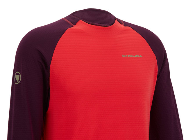 Endura SingleTrack Fleece Jersey - aubergine/M