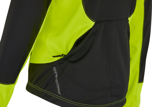 GORE Wear Veste C5 GORE WINDSTOPPER Thermo Trail - black-neon yellow/M