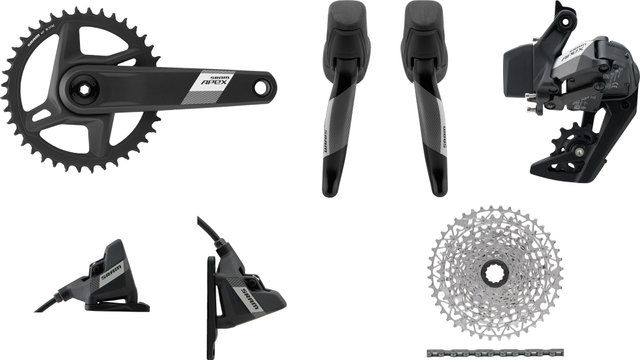 SRAM Apex 1 Wide XPLR AXS 1x12-fach Gruppe - black/175,0 mm 40 Zähne, 11-44