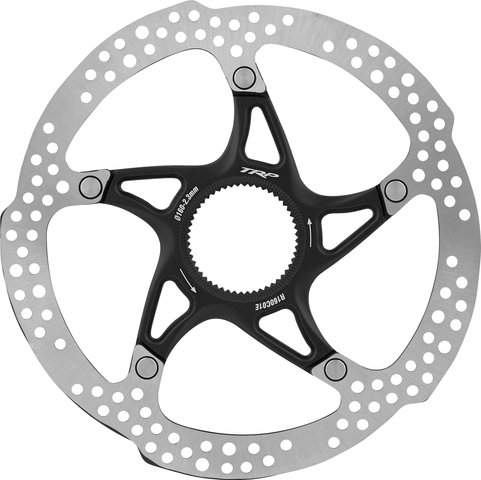 TRP RC01E Center Lock 2-piece Brake Rotor - black-silver/160 mm