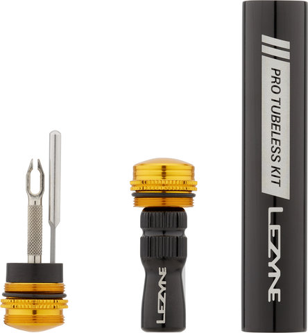 Lezyne Pro Tubeless Kit Reparaturset - schwarz-gold/universal